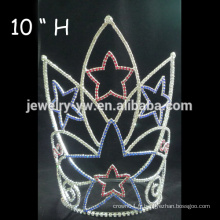 Fashion Crystal Bridal Crown, couronne de concours de beauté, Starantant Tiara queen crown à vendre